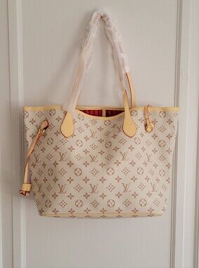 Fashion Luxury Beige Monogram Tote Bag by